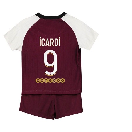 Fußballtrikots Paris Saint-Germain PSG Mauro Icardi 9 Kinder Ausweich Trikotsatz 2021 Fußballtrikots Paris Saint-Germain PSG Mauro Icardi 9 Kinder Ausweich Trikotsatz 2021